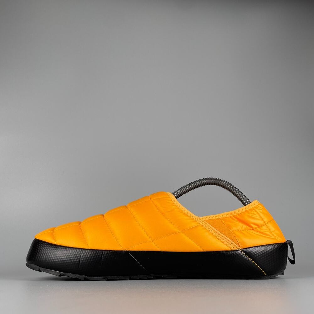 The North Face ThermoBall Mule V Mens 9 Yellow Traction Slipper Fuzzy Puffer NEW - Picture 6 of 9